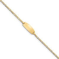 Thumbnail for 14k Oval Figaro ID Bracelet