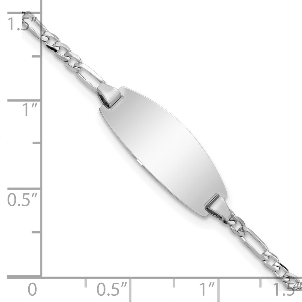 14k Oval Figaro ID Bracelet