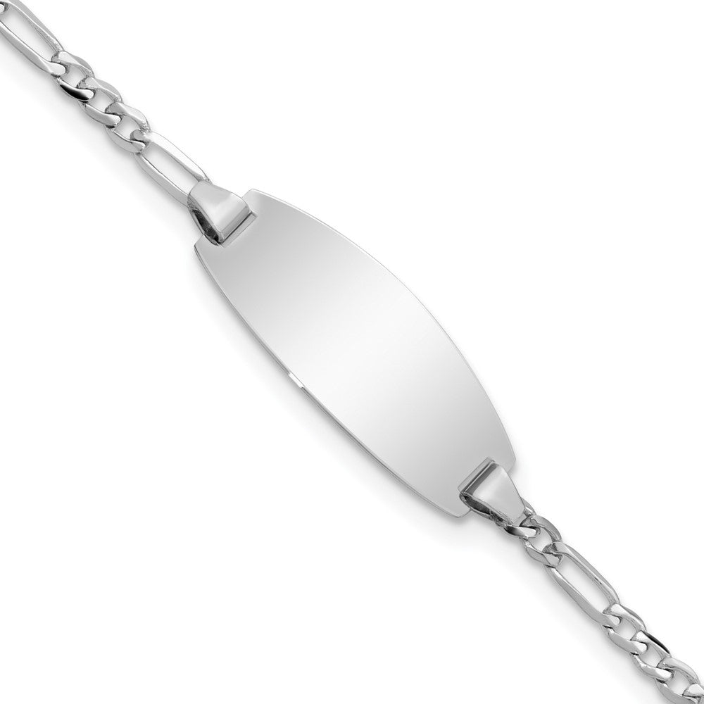 14k Oval Figaro ID Bracelet