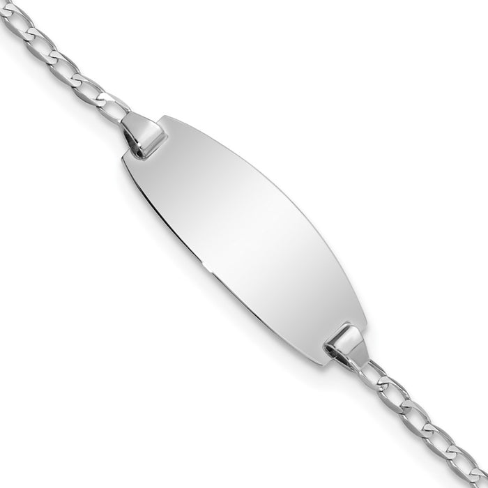 14k Oval Curb ID Bracelet