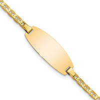 Thumbnail for 14k Oval Anchor ID Bracelet