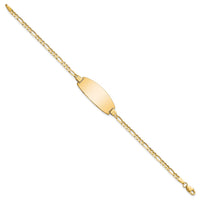 Thumbnail for 14ky Oval Figaro ID Bracelet
