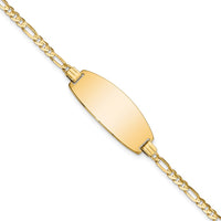 Thumbnail for 14ky Oval Figaro ID Bracelet
