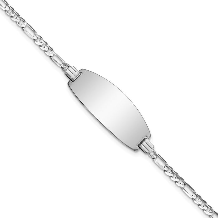 14ky Oval Figaro ID Bracelet