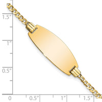 Thumbnail for 14ky Oval Curb ID Bracelet