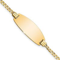 Thumbnail for 14ky Oval Curb ID Bracelet