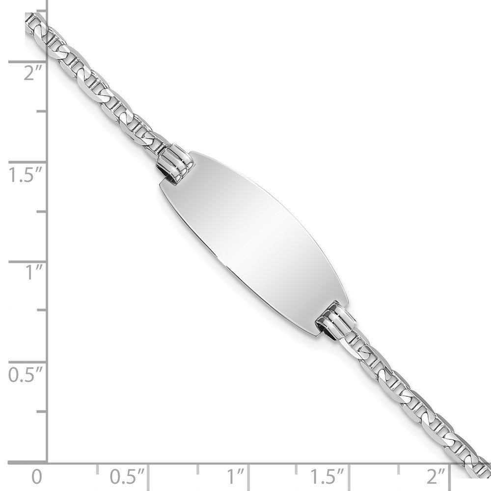 14ky Oval Anchor ID Bracelet