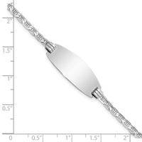 Thumbnail for 14ky Oval Anchor ID Bracelet