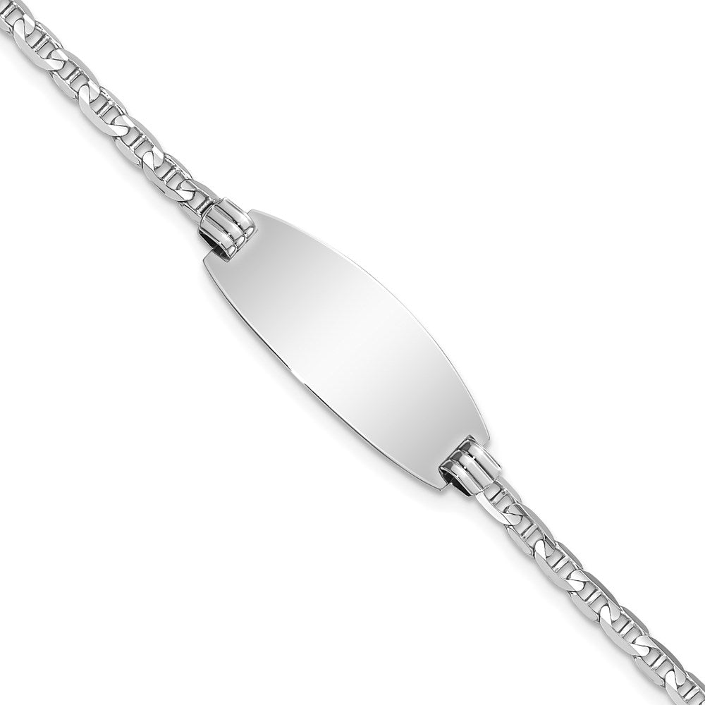 14ky Oval Anchor ID Bracelet