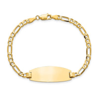 Thumbnail for 14ky Oval Figaro ID Bracelet