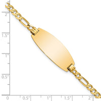 Thumbnail for 14ky Oval Figaro ID Bracelet