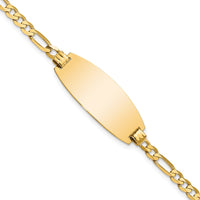 Thumbnail for 14ky Oval Figaro ID Bracelet