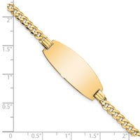 Thumbnail for 14ky Oval Curb ID Bracelet