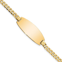 Thumbnail for 14ky Oval Curb ID Bracelet