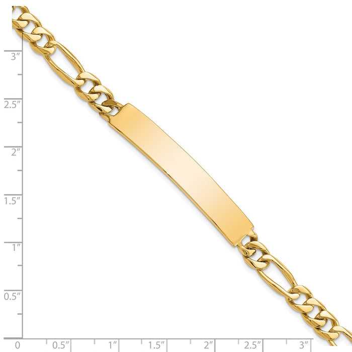 14k Figaro ID Bracelet