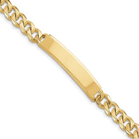Thumbnail for 14k Hand-polished Curb Link ID Bracelet