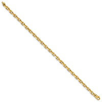 Thumbnail for 14k 4.2mm Hand-Polished Fancy Link Chain