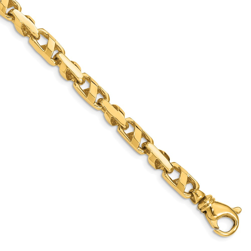 14k 5.5mm Fancy Link Bracelet