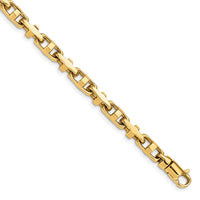 Thumbnail for 14k 5mm Hand-polished Fancy Link Bracelet