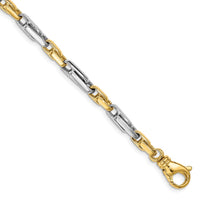 Thumbnail for 14k Two-tone 5mm Fancy Link Chain