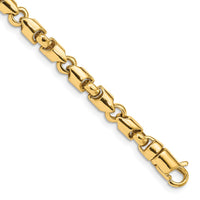 Thumbnail for 14k 4.75mm Hand-polished Fancy Link Bracelet