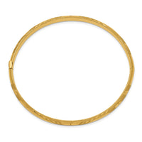 Thumbnail for 14k 3/16 Laser Cut Hinged Bangle Bracelet