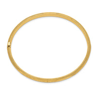 Thumbnail for 14k 4/16 Laser Cut Hinged Bangle Bracelet