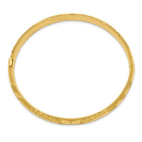 Thumbnail for 14k 5/16 Laser Cut Hinged Bangle Bracelet
