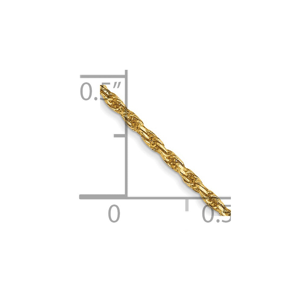 14k 1.3mm Solid D/C Machine-Made Chain