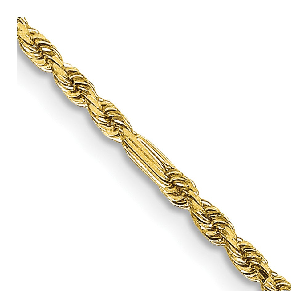 14k 1.8mm Diamond-cut Milano Rope Chain