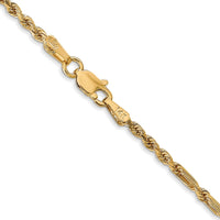 Thumbnail for 14k 2.25mm D/C Milano Rope Chain