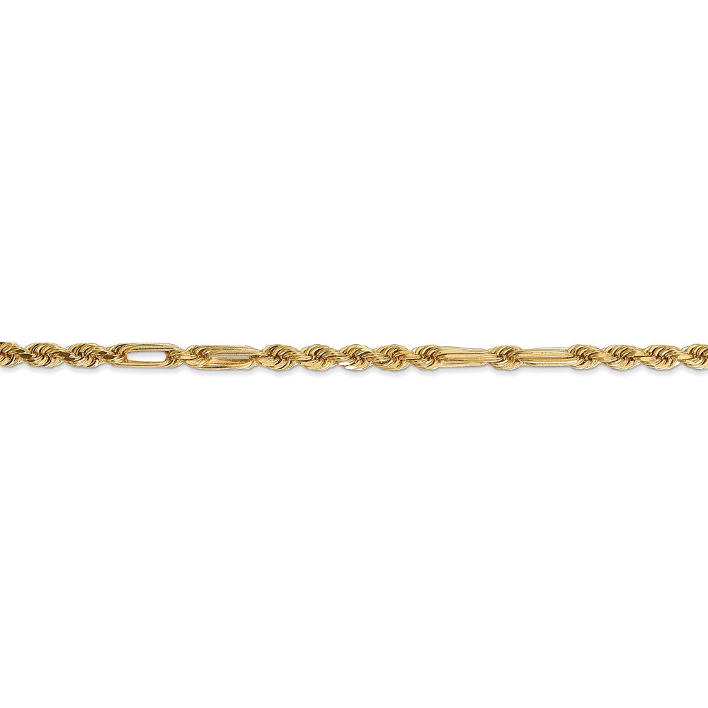 14k 3.0mm D/C Milano Rope Chain