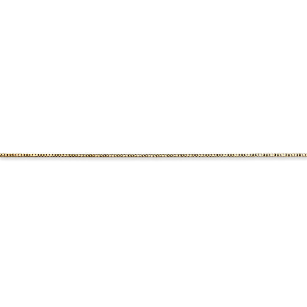 14k .5mm Box with Spring Ring Clasp Chain