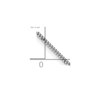 Thumbnail for 14k WG 1.3mm Curb Pendant Chain