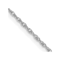 Thumbnail for 14k WG .8mm Polished Light Baby Rope Chain