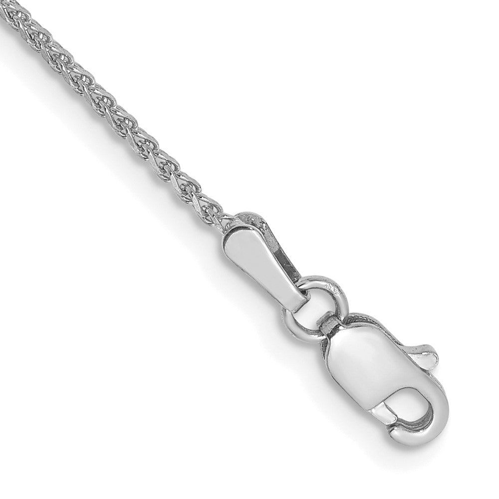 14k WG 1.2mm Solid Diamond-cut Spiga Chain