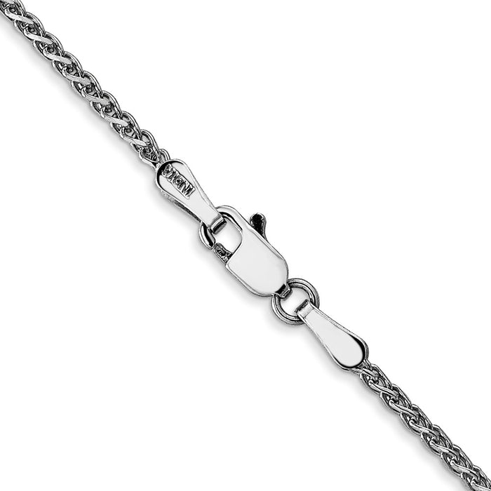 14k WG 1.4mm D/C Spiga Chain