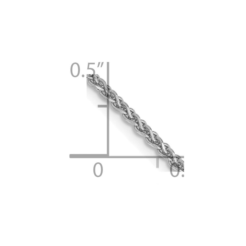 14k WG 1.4mm D/C Spiga Chain