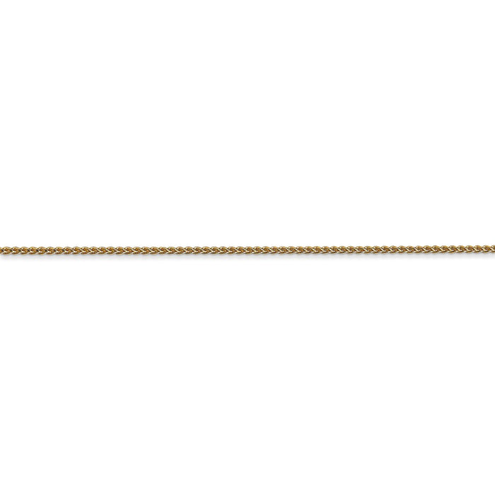 14k 1mm D/C Spiga with Spring Ring Clasp Chain