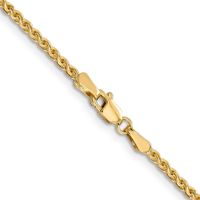 14k 1.8mm D/C Spiga Chain