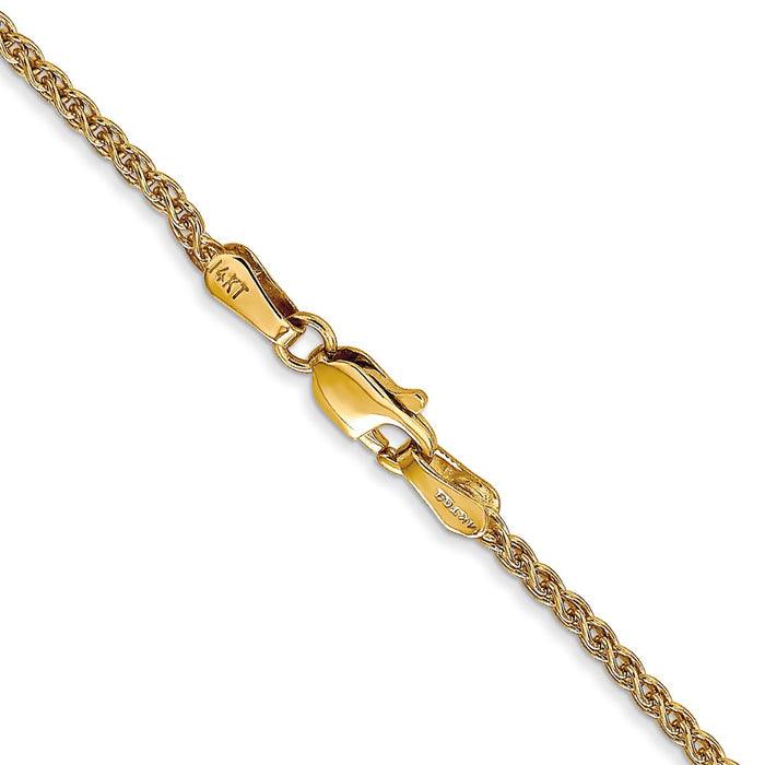 14k 1.65mm Spiga Chain