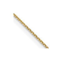 Thumbnail for 14k .6mm D/C Round Open Link Cable Chain