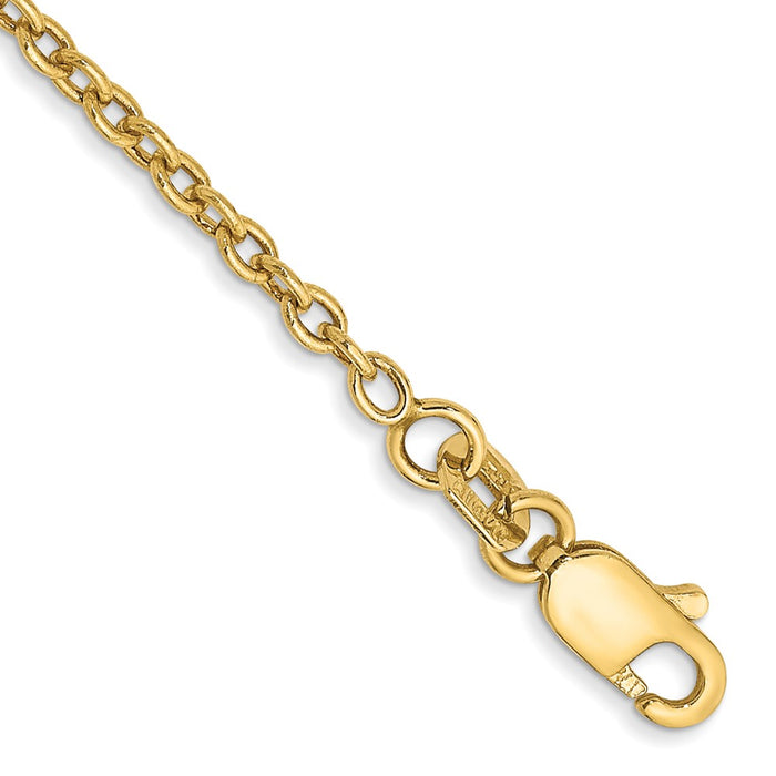 14k 1.8mm Forzantine Cable Chain