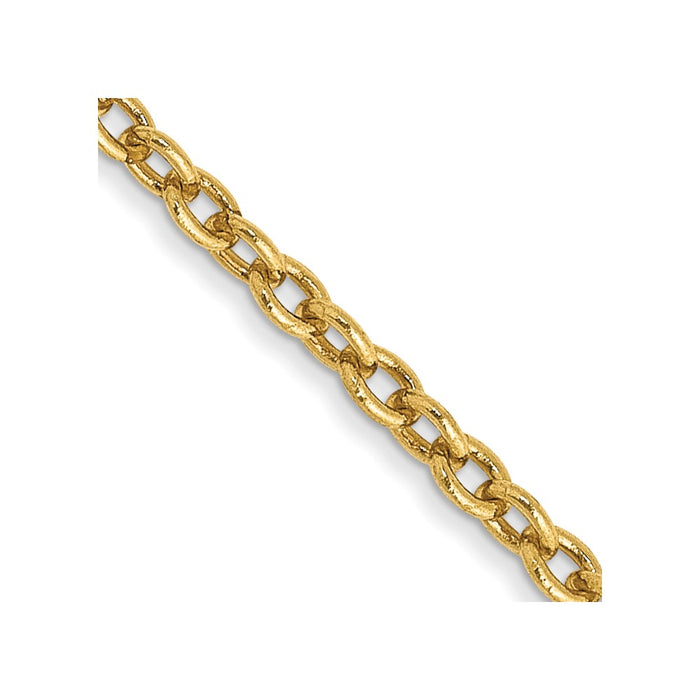 14k 1.8mm Forzantine Cable Chain