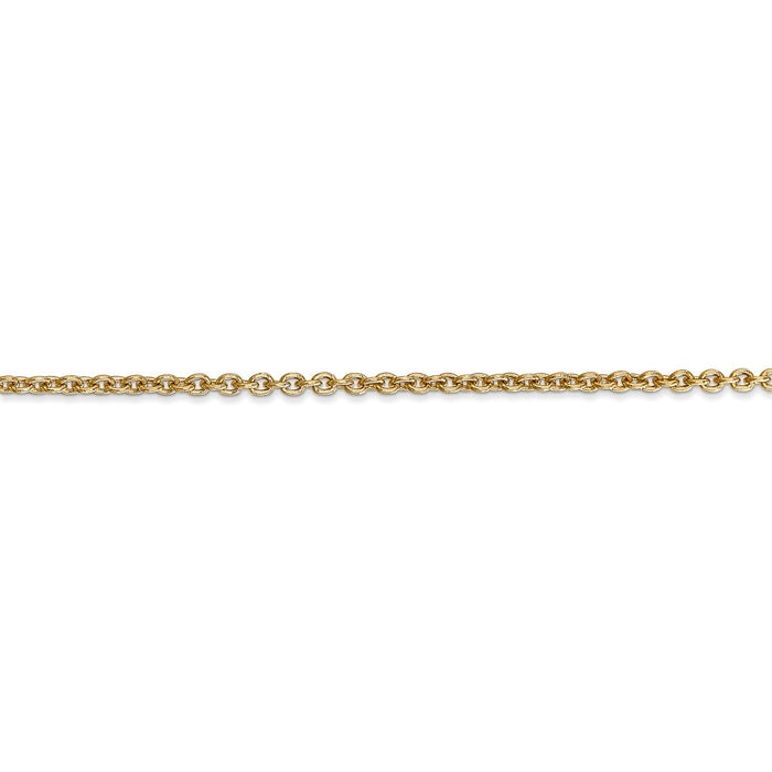 14k 2.2mm Forzantine Cable Chain