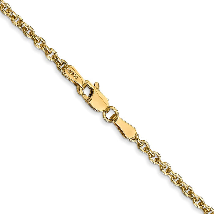 14k 2.2mm Forzantine Cable Chain