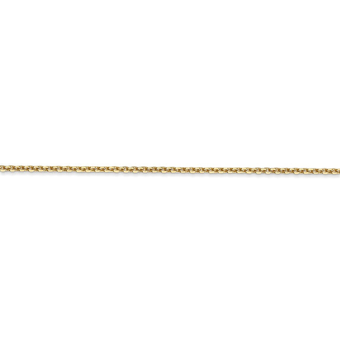 14k 1.45mm Solid D/C Cable Chain