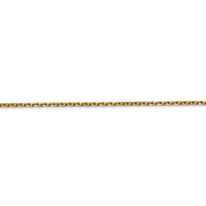 14k 1.65mm Solid D/C Cable Chain