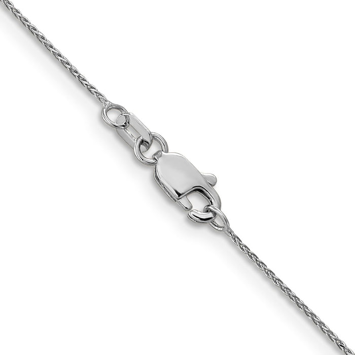14k WG .65mm D/C Spiga with Lobster Clasp Chain