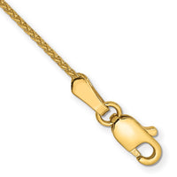 Thumbnail for 14k 1mm Solid Diamond-cut Spiga Chain